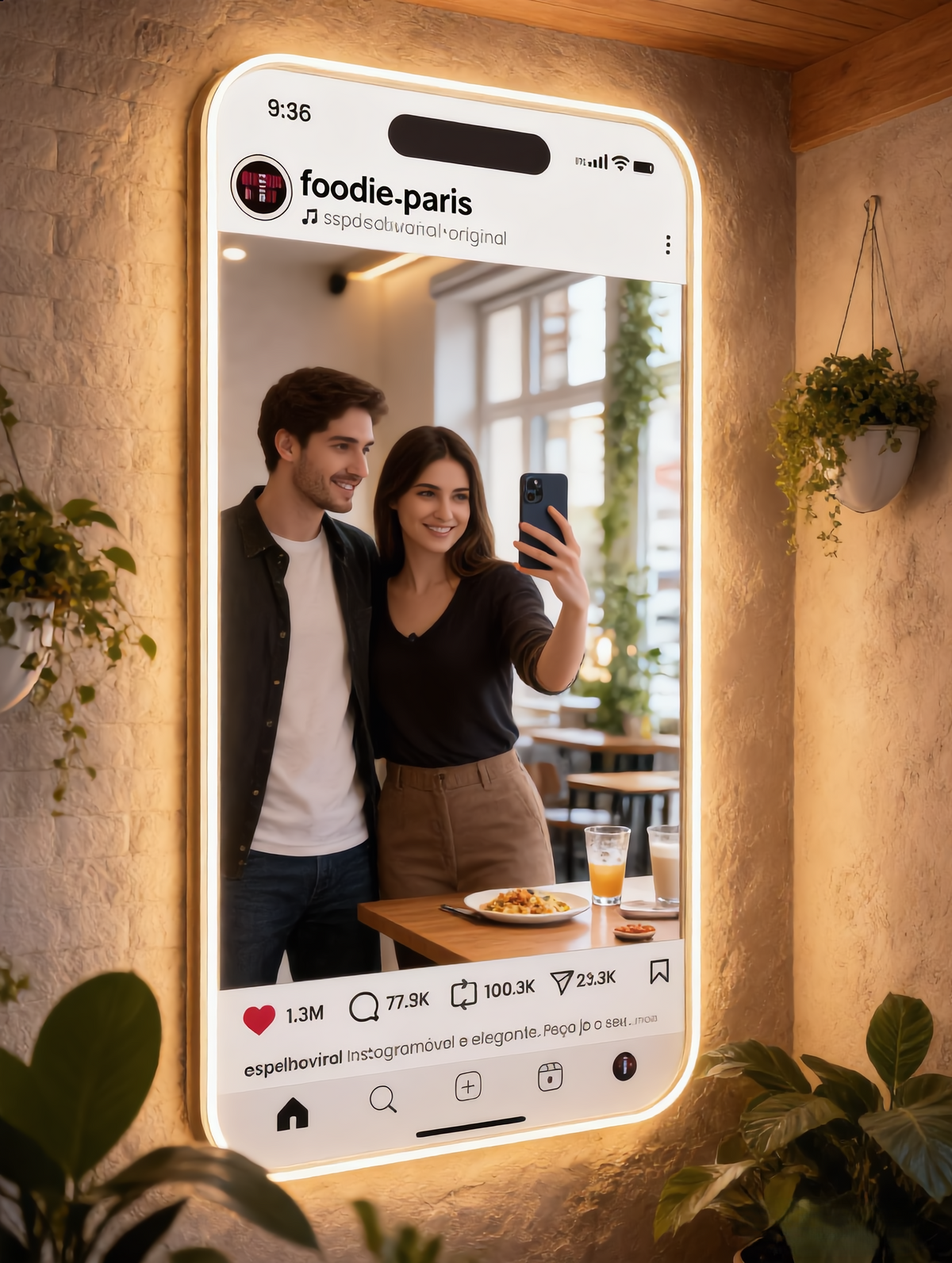The Insta Mirror™ — Become the post.