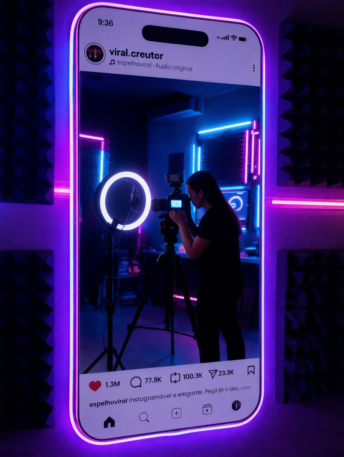 The Insta Mirror™ — Become the post.