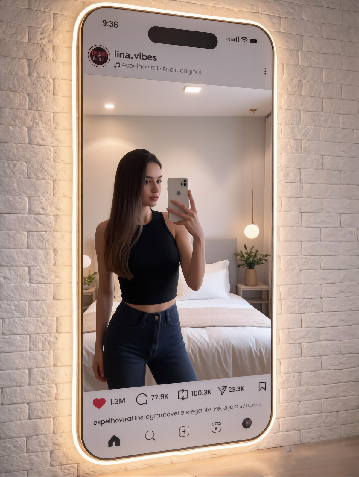 The Insta Mirror™ — Become the post.