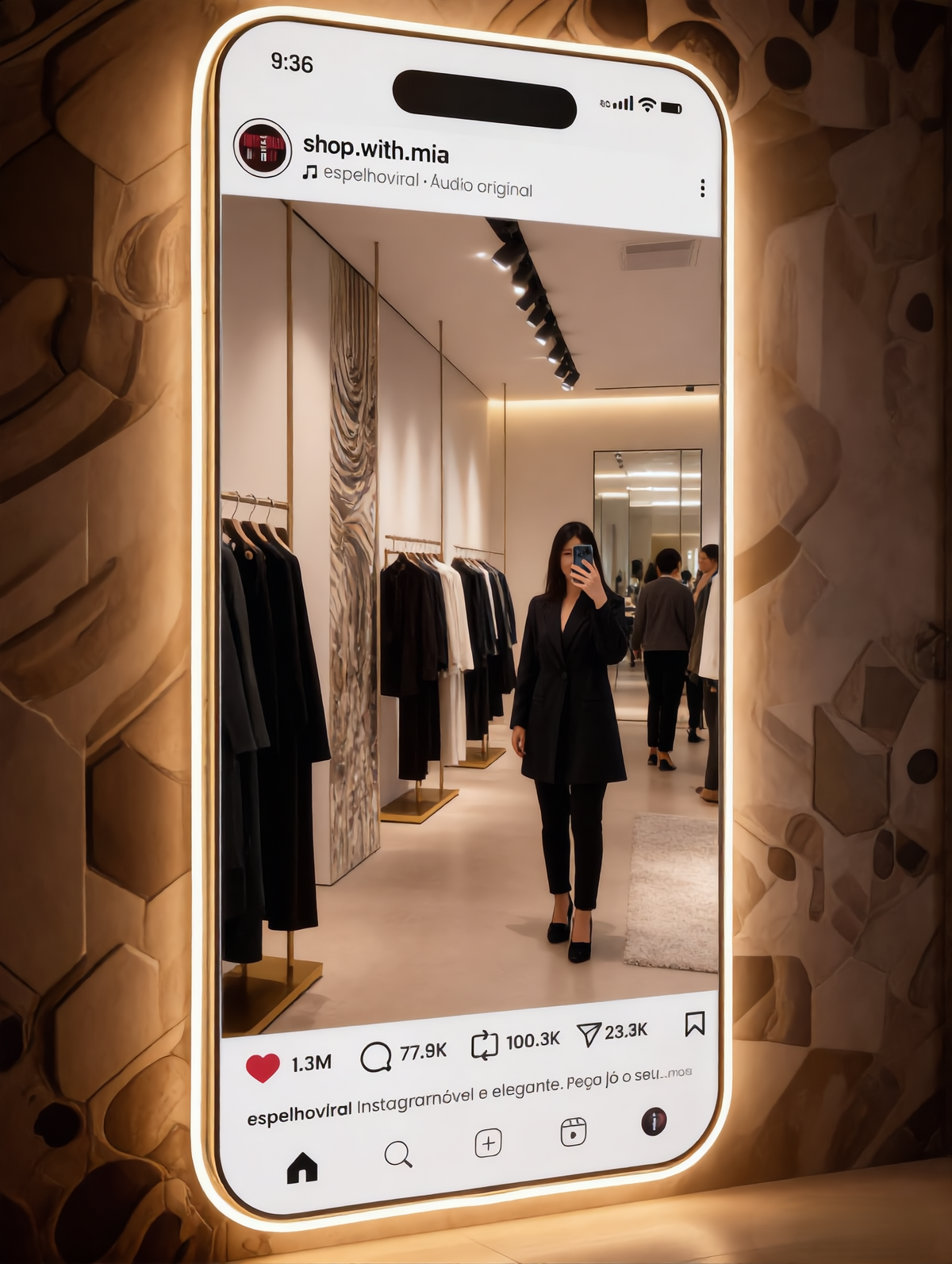 The Insta Mirror™ — Become the post.