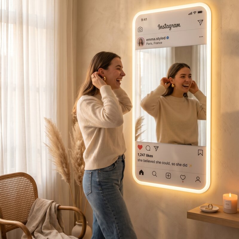 Customer @bella.k sharing their Insta Mirror