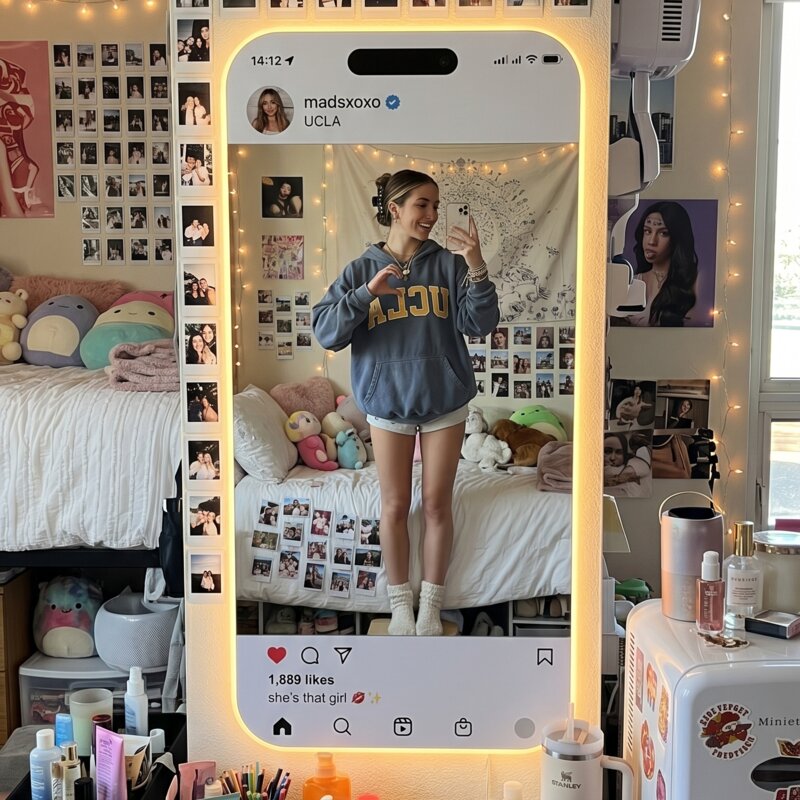 Customer @emma.daily sharing their Insta Mirror