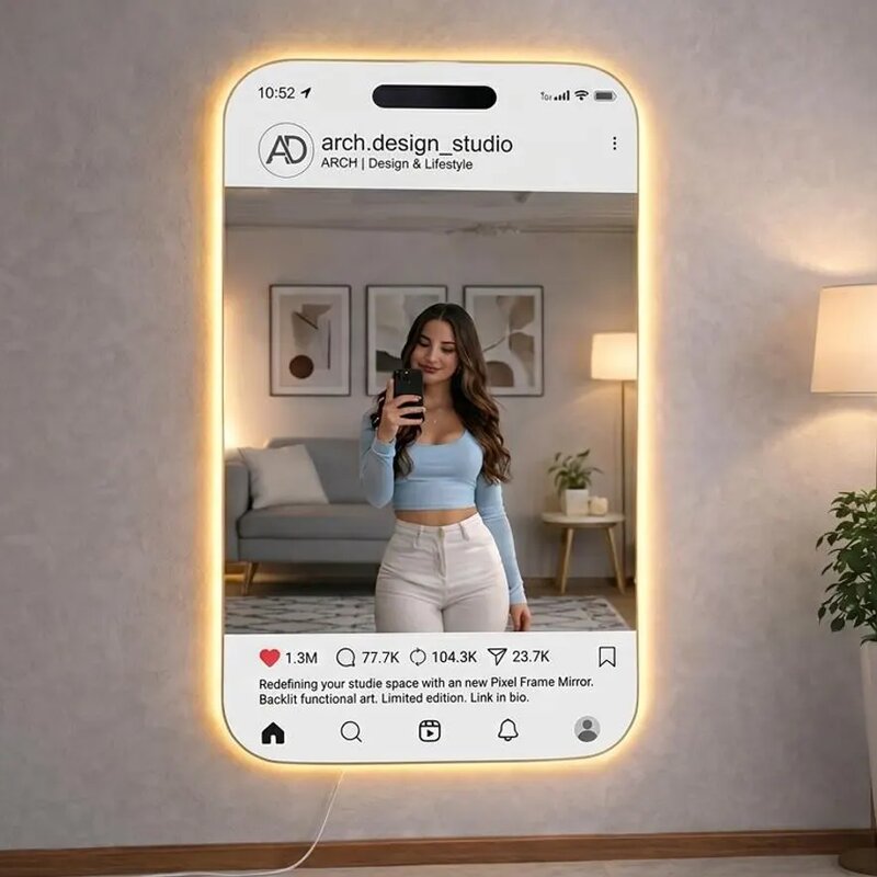 Customer @ruby.vibes sharing their Insta Mirror
